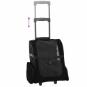 VidaXL Wózek dla zwierząt 3 w 1 Design Czarny 48x32x57 cm Tkanina Oxford