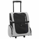 VidaXL Wózek dla zwierząt 3 w 1 Design Szary 48x32x57 cm Tkanina Oxford