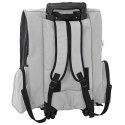 VidaXL Wózek dla zwierząt 3 w 1 Design Szary 48x32x57 cm Tkanina Oxford