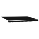 Automatyczna markiza chowana z LED Czarna 500x300 cm, Materiał zastępczy markizy vidaXL dla ramy 5x3 m Czarna