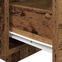 Stoliki nocne vidaXL z lampkami LED 2 szt. Stare drewno 40x39x37 cm