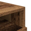 Stoliki nocne vidaXL z lampkami LED 2 szt. Stare drewno 40x39x37 cm