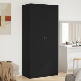 Szafa vidaXL Czarny Dąb 90x52x200 cm z drewna inżynieryjnego