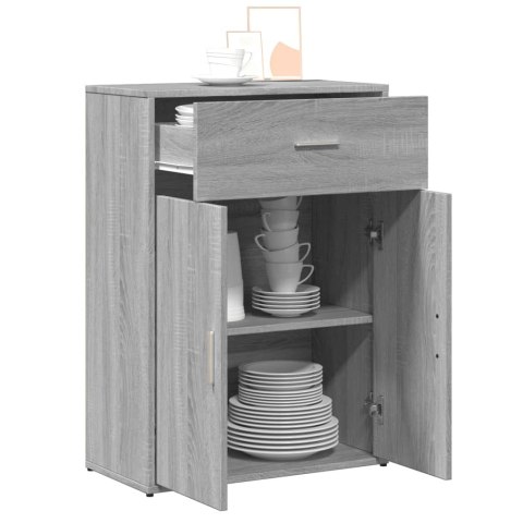 VidaXL Komoda, szary dąb sonoma, 60x30x84 cm, materiał drewnopochodny VidaXL Komoda, szary dąb sonoma, 60x30x84 cm, materiał drewnopochodny