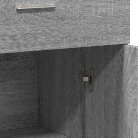 VidaXL Komoda, szary dąb sonoma, 60x30x84 cm, materiał drewnopochodny VidaXL Komoda, szary dąb sonoma, 60x30x84 cm, materiał drewnopochodny