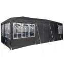  Namiot imprezowy z 12 ścianami antracytowymi 8x4 m PE