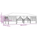  Namiot imprezowy z 12 ścianami antracytowymi 8x4 m PE