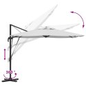 VidaXL Parasol Patio Piasek Daszek z poliesteru 3m