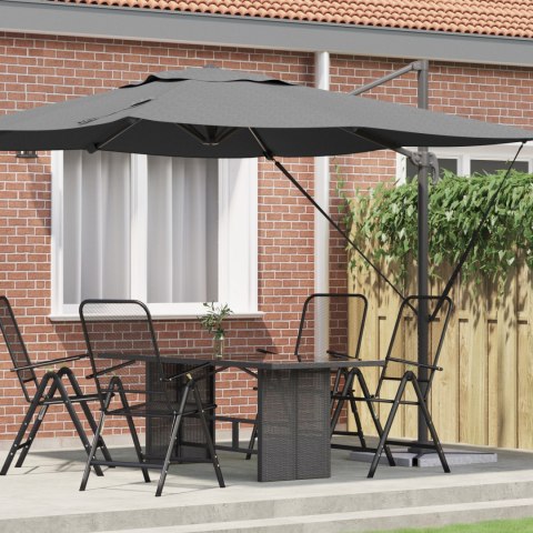 VidaXL Parasol Wahadłowy Roma Antracytowy 286x285x265 cm Aluminium