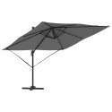 VidaXL Parasol Wahadłowy Roma Antracytowy 286x285x265 cm Aluminium