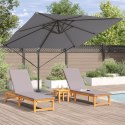 VidaXL Parasol Wahadłowy Roma Antracytowy 286x285x265 cm Aluminium