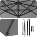 VidaXL Parasol Wahadłowy Roma Antracytowy 286x285x265 cm Aluminium