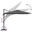 VidaXL Parasol Wahadłowy Roma Antracytowy 286x285x265 cm Aluminium