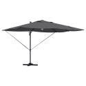 VidaXL Parasol Wysięgnikowy - Antracytowy Antracytowy Poliester Duży