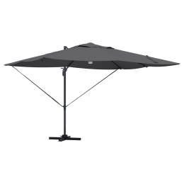 VidaXL Parasol Wysięgnikowy - Antracytowy Antracytowy Poliester Duży