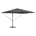 VidaXL Parasol Wysięgnikowy - Antracytowy Antracytowy Poliester Duży