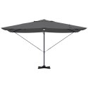 VidaXL Parasol Wysięgnikowy - Antracytowy Antracytowy Poliester Duży