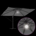 VidaXL Parasol Wysięgnikowy - Antracytowy Antracytowy Poliester Duży