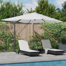 VidaXL Parasol wysięgnikowy Beżowy Poliester, Aluminium Duży Składany