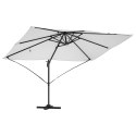 VidaXL Parasol wysięgnikowy Beżowy Poliester, Aluminium Duży Składany