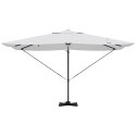 VidaXL Parasol wysięgnikowy Beżowy Poliester, Aluminium Duży Składany