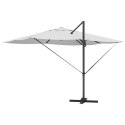 VidaXL Parasol wysięgnikowy Beżowy Poliester, Aluminium Duży Składany