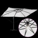 VidaXL Parasol wysięgnikowy Beżowy Poliester, Aluminium Duży Składany