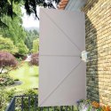 VidaXL Składany parawan tarasowy, kremowy, 300x150 cm