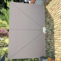 VidaXL Składany parawan tarasowy, kremowy, 300x200 cm
