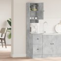 VidaXL Szafka kuchenna w betonie szarym 35x50x180 cm z płyty wiórowej