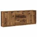 VidaXL Komody 3 szt., stare drewno 60x30x70 cm materiał drewnopochodny