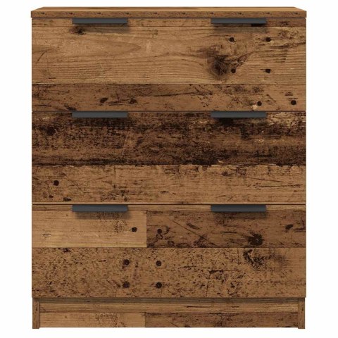VidaXL Komody 3 szt., stare drewno 60x30x70 cm materiał drewnopochodny VidaXL Komody 3 szt., stare drewno 60x30x70 cm materiał drewnopochodny