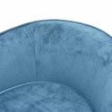 VidaXL Sofa dla psa, turkusowa, 69x49x40 cm, pluszowa
