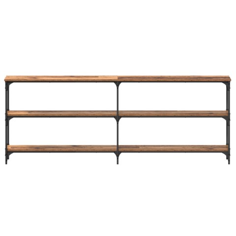 VidaXL Stół Konsolowy Stare Drewno 200x29x75 cm Drewno Inżynieryjne VidaXL Stół Konsolowy Stare Drewno 200x29x75 cm Drewno Inżynieryjne
