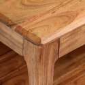 VidaXL Stolik kawowy z litego drewna, 88 x 50 x 38 cm