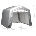  Namiot magazynowy, 300x300 cm, stal, szary