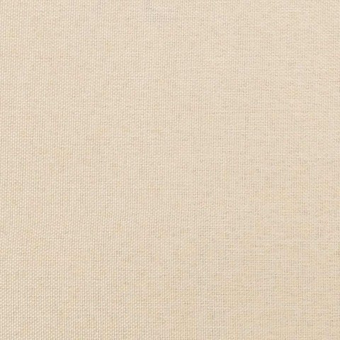 VidaXL Rama łóżka z zagłówkiem bez materaca, kremowa, 90x190cm tkaniną VidaXL Rama łóżka z zagłówkiem bez materaca, kremowa, 90x190cm tkaniną