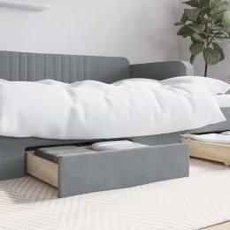 VidaXL Szuflady pod łóżko, 2 szt., jasnoszare, pokryte tkaniną