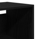 VidaXL Luksusowy mebel Czarny dąb 69.5x34x180 cm z drewna inżynieryjnego, vidaXL Boczniak Czarny dąb 69.5x34x90 cm z drewna inży