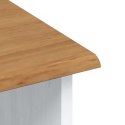 Hutch vidaXL "ASKIM" Biała 91x40x183 cm Drewno Sosnowe, Hutch vidaXL "ASKIM" Biała 91x30x104 cm Drewno Sosnowe, Hutch z szuflada