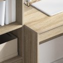 Biurko vidaXL z miejscem do przechowywania Sonoma Oak Płyta wiórowa, Biurko vidaXL Sonoma Oak 80x50x76 cm Płyta wiórowa