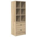 Biurko vidaXL z miejscem do przechowywania Sonoma Oak Płyta wiórowa, Biurko vidaXL Sonoma Oak 80x50x76 cm Płyta wiórowa