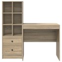 Biurko vidaXL z miejscem do przechowywania Sonoma Oak Płyta wiórowa, Biurko vidaXL Sonoma Oak 80x50x76 cm Płyta wiórowa