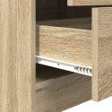 Biurko vidaXL z miejscem do przechowywania Sonoma Oak Płyta wiórowa, Biurko vidaXL Sonoma Oak 80x50x76 cm Płyta wiórowa