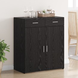 VidaXL Szafka na przechowywanie Czarna dębowa 80x42.5x93.5 cm