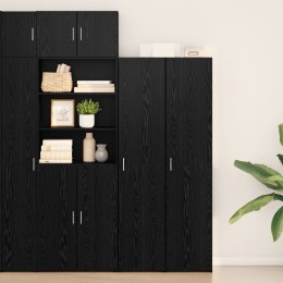VidaXL Wysoka szafka Czarny Dąb 40x42.5x185 cm Materiał drewnopochodny