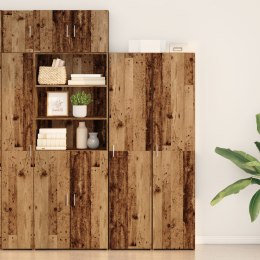 VidaXL Wysoki kredens Stare drewno 40x42,5x185 cm Drewno inżynieryjne