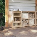 VidaXL Szafka kuchenna na zewnątrz 55x55x92 cm z litego drewna sosnowego