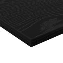 VidaXL Półki montowane na ścianie Czarny dąb MDF 40 x 20 x 1.5 cm