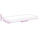 VidaXL Półki montowane na ścianie Czarny dąb MDF 40 x 20 x 1.5 cm